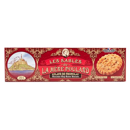 Galletas de Mantequilla Pura con Chispas de chocolate 125gr