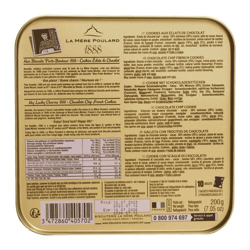 Lata de Galletas con chispas de Chocolate 200 gr