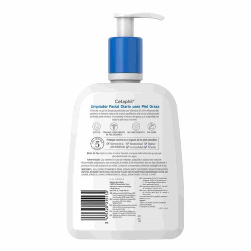 Cetaphil Limpiador Facial Diario para Piel Grasa 473ml
