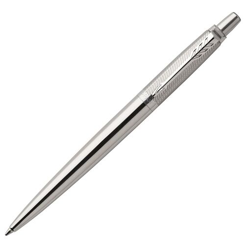 Jotter Premier Stainless Steel Diagl Chrome Trim Ball Point M Blu Gifting box