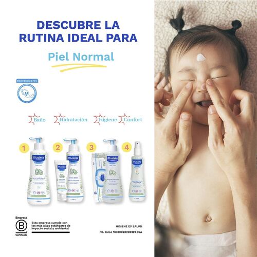 Mustela Gel de Baño Suave para bebés y niños con Piel Normal 500ml