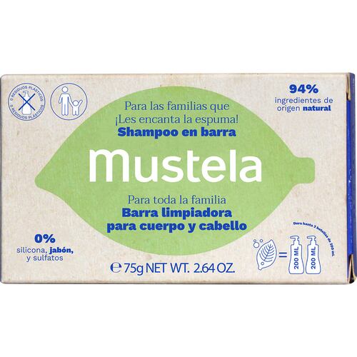 Mustela Shampoo En Barra 75g