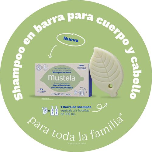 Mustela Shampoo En Barra 75g