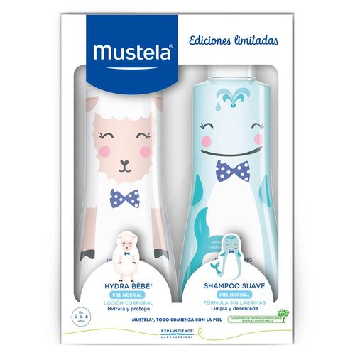 Pack de Edición Limitada Hidrabebé + Shampoo Suave de 500 ml de Mustela