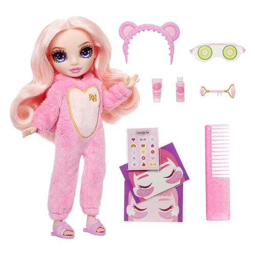 Muñeca Rainbow High Bella Fiesta en Pijama Rosa