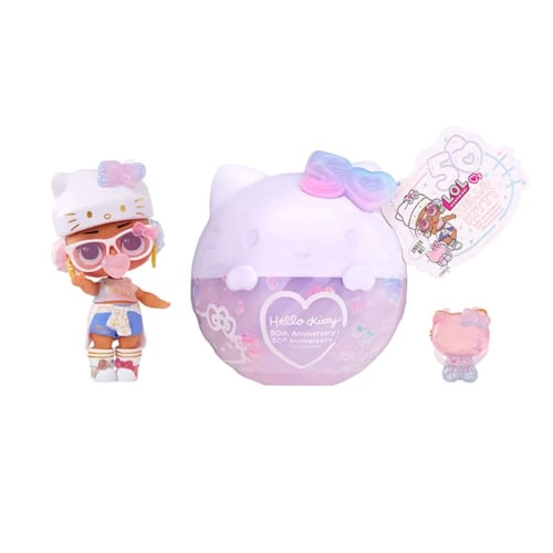 Muñeca Crystal Cutie Edición L.O.L. Surprise Loves Hello Kitty Tot