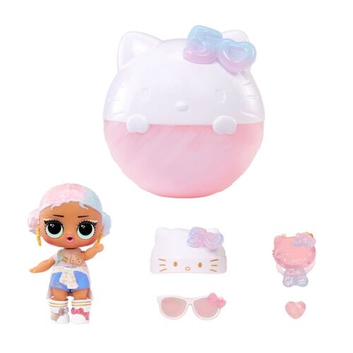 Muñeca Crystal Cutie Edición L.O.L. Surprise Loves Hello Kitty Tot