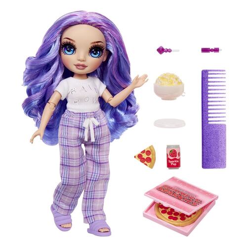 Muñeca Rainbow High Skyler Fiesta en Pijama Azul