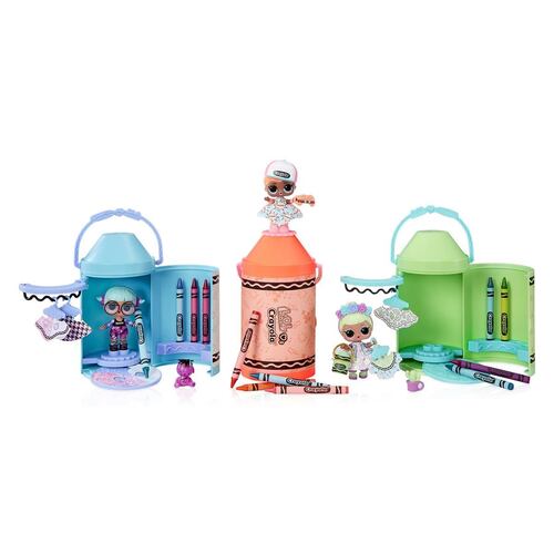 Muñeca Surtida LOL Surprise Loves Crayola Color Me Studio