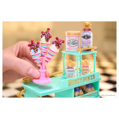 Set de Minifiguras MINIVERSE  Make It Mini Harry Potter Carrito de Dulces de HONEYDUKES