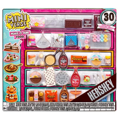 Set Colección Minifiguras Comida Hershey´s MGA´s Miniverse