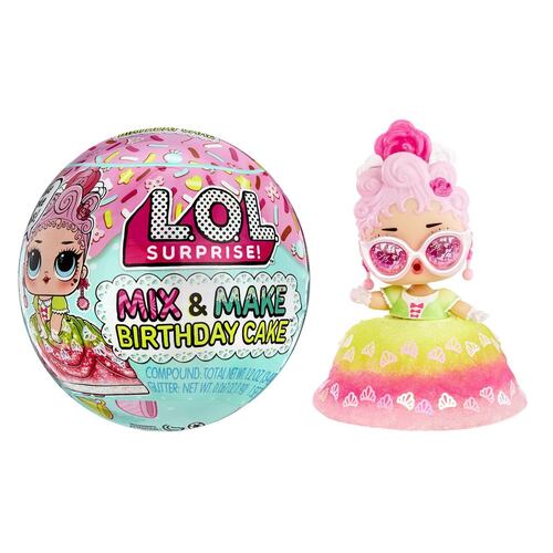 Figura LOL Surprise Mix and Make Birthday Cake Coleccionables