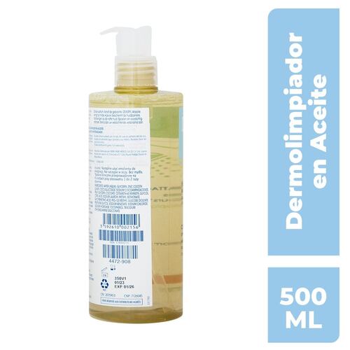 Dermolimpiador en Aceite Emoliente Dexeryl 500ml