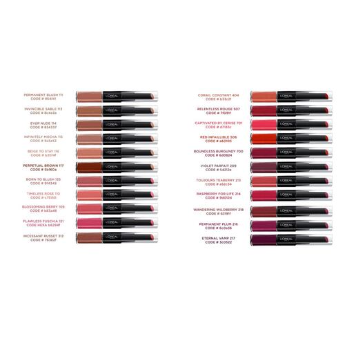Labial Líquido Infallible X3 L'Oréal París Tono 700 Boundless Burgundy