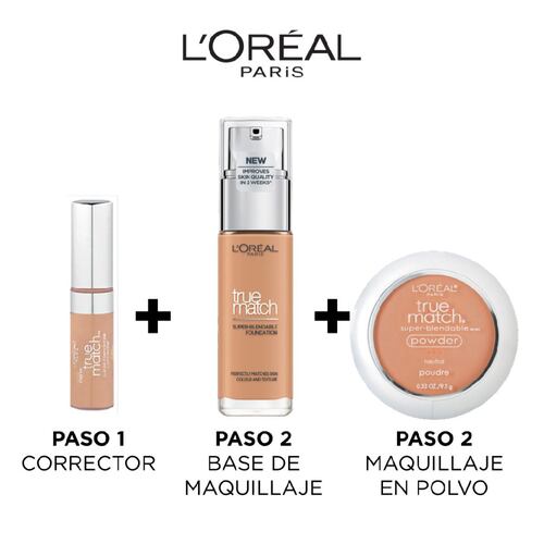 Base de Maquillaje L'Oreal París True Match Tono 6.5 W Golden Toffee