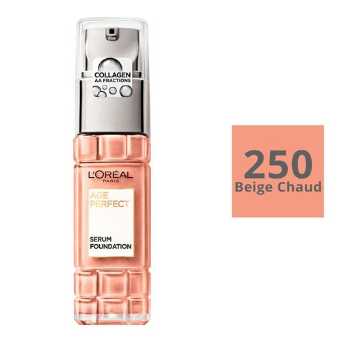 Base de maquillaje L'Oréal Paris Age Perfect 250 beige chaud 30 ml