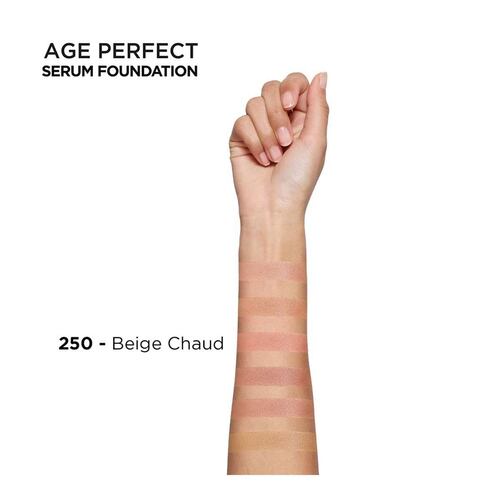 Base de maquillaje L'Oréal Paris Age Perfect 250 beige chaud 30 ml