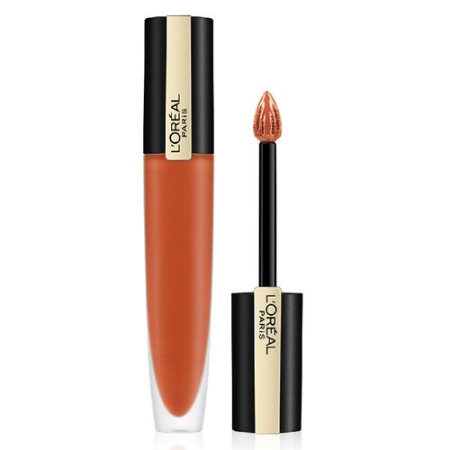 Labial Líquido Matte Rouge Signature de L'Oréal París Tono 112 I Achieve