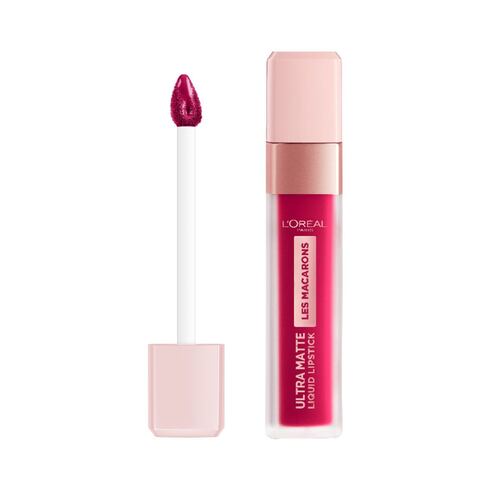 Labial líquido mate, Infallible Les Macarons L'Oréal Paris, Tono838 Berry Cherry