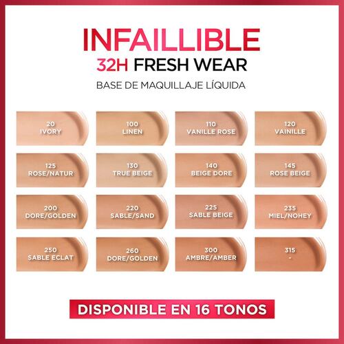 Base de Maquillaje Infallible 32H Freshwear 225 30ml
