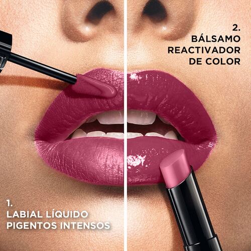 Labial de Larga Duración Infallible de Dos Pasos: Líquido y Balsamo, Tono 215 Wine O Clock