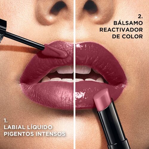 Labial de Larga Duración Infallible de Dos Pasos: Líquido y Bálsamo 209 Violet Parfait