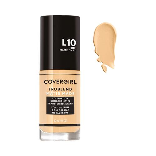 Base de maquillaje líquida Covergirl Trublend Matte L10 Fair Porcelain