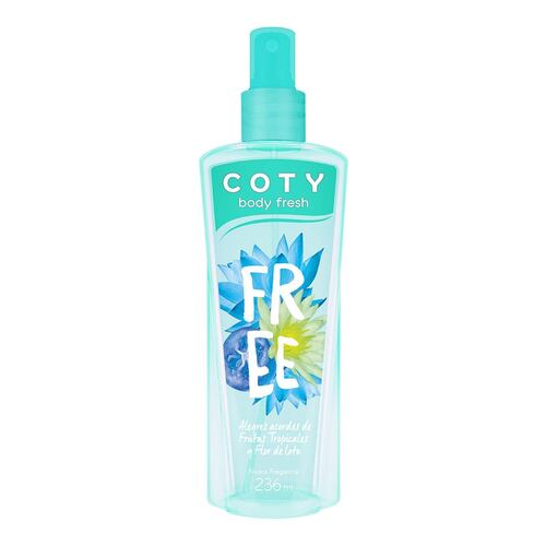 Fragancia Corporal Coty Body Fresh Free para mujer 236ml