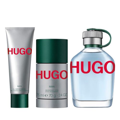 BOSS Hombre Hugo - Set de regalo de 3 piezas HUGO MAN : : Belleza