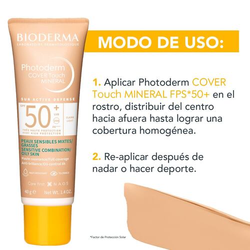 Photoderm Cover Touch Mineral SPF 50+ Tono Claro 40gr