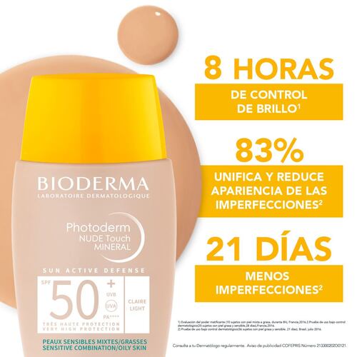 Photoderm Nude Touch Mineral Pf 50+ Tono Claro 40ml