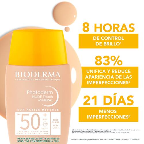 Photoderm Nude Touch Mineralspf 50+ Tono Muy Claro 40ml