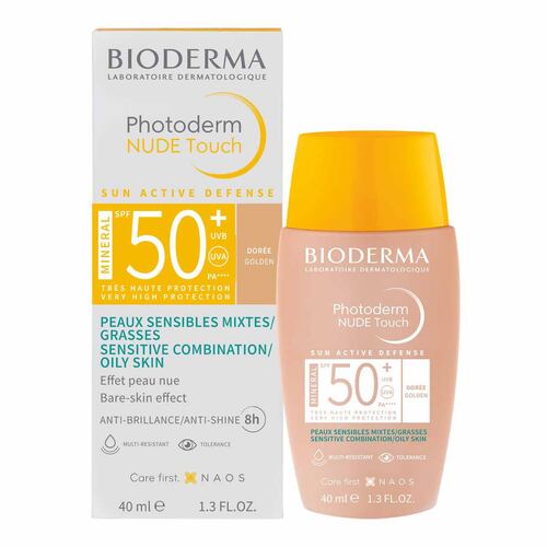 Photoderm Nude Touch Mineral SPF 50+ Tono Dorado 40ml