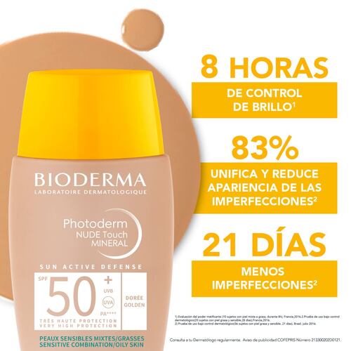 Photoderm Nude Touch Mineral SPF 50+ Tono Dorado 40ml