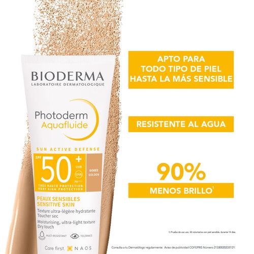 Photoderm Aquafluido SPF50+ Tono Dorado 40ml
