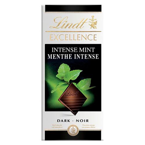 Barra de Chocolate Intense Mint de 100 gramos Lindt