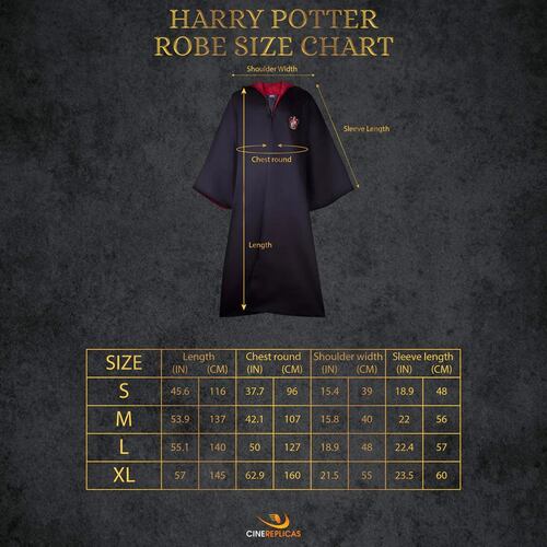 Capa Harry Potter robe wizard Gryffindor