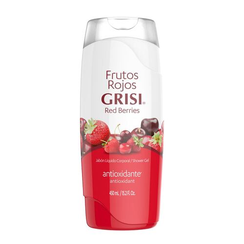 Jabón Líquido Corporal Frutos Rojos Grisi 450ml