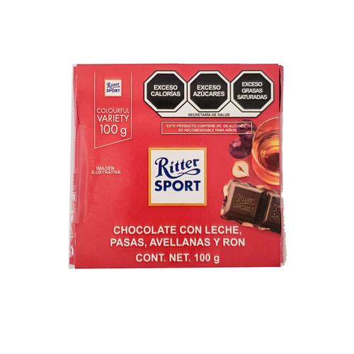 Chocolate Ron Con Pasas  100 Grs