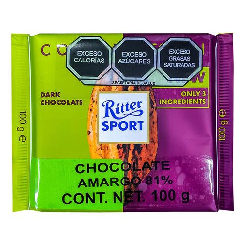 CHOCOLATE 81% COCOA 100 GRS