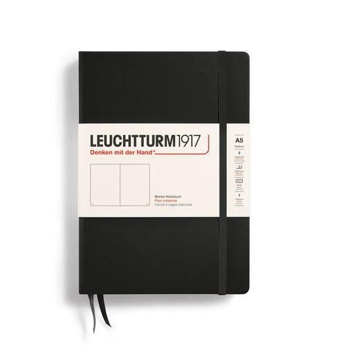 Cuaderno Leuchtturm Negro A5