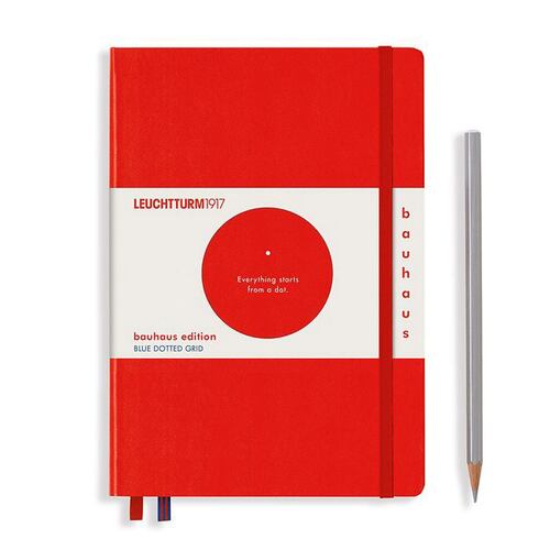 Cuaderno Leuchtturm Rojo A5 Punteado Bauhaus