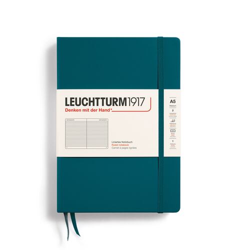 Cuaderno Leuchtturm Verde Pacif A5 Rayado