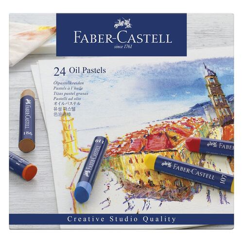 Tizas Óleo Pastel Faber-Castell de 24 Piezas