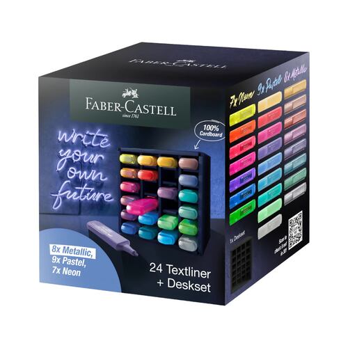 Set de Marcatextos FABER CASTELL 24 piezas