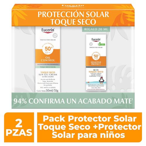 Pack Sun Face Oil Control 50ml +Regalo Sun Kids Oil Control 20ml