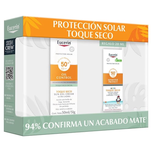 Pack Sun Face Oil Control 50ml +Regalo Sun Kids Oil Control 20ml