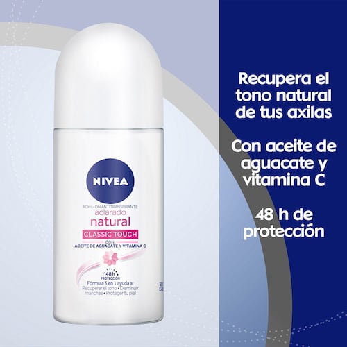 Desodorante roll on Aclarado Natural 50ml.