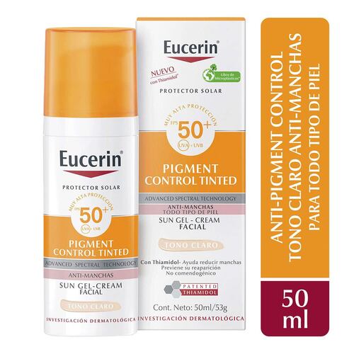 Eucerin Sun Pigment Tinted Tono Claro 50ml