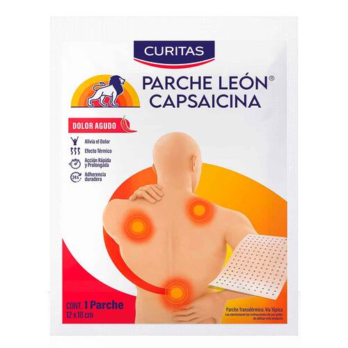 Parche de León con Capsaicina Curitas con 6 Piezas Curitas